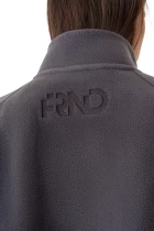 Бомбер женский FRND FOR FRIENDS Level Fleece темно-серого цвета