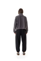 Бомбер женский FRND FOR FRIENDS Level Fleece темно-серого цвета