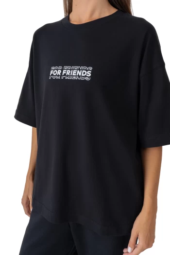 Футболка FRND FOR FRIENDS Adore жіноча чорного кольору