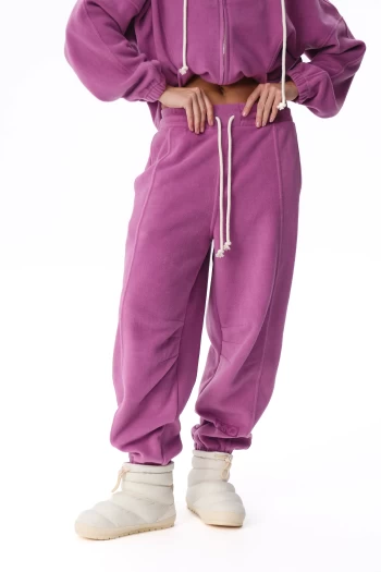 Штани жіночі FRND FOR FRIENDS Paradox Polar Fleece ягідного кольору