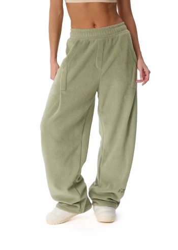 Штани жіночі FRND FOR FRIENDS Muse Polar Fleece оливкового кольору