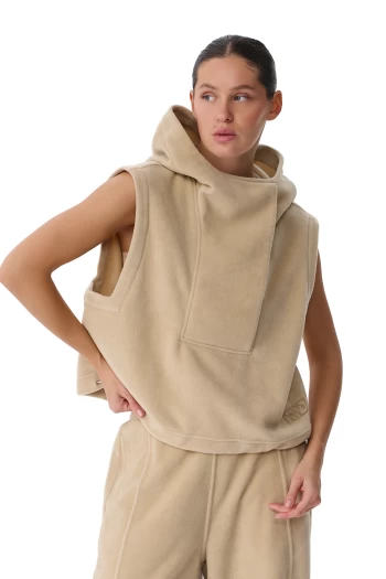 Жилет FRND FOR FRIENDS Escape Polar Fleece vest жiночий бежевого кольору