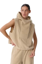 Жилет FRND FOR FRIENDS Escape Polar Fleece vest женский бежевого цвета