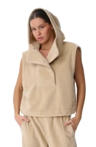 Жилет FRND FOR FRIENDS Escape Polar Fleece vest женский бежевого цвета