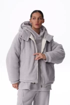 Куртка жiноча FRND FOR FRIENDS Paloma Polar Fleece світло-сірого кольору