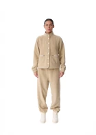 Бомбер жiночий FRND FOR FRIENDS Level Polar Fleece бежевого кольору