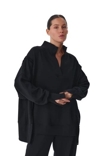 Світшот жіночий FRND FOR FRIENDS Lady чорного кольору