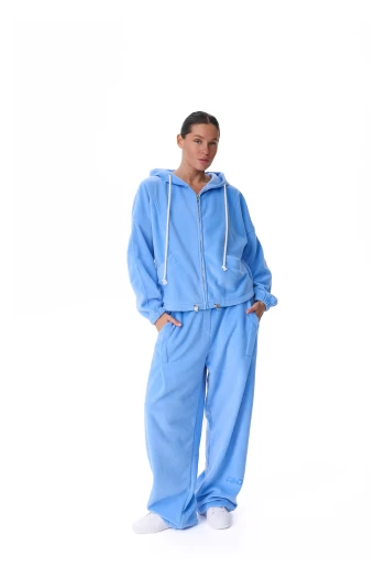 Худі на блискавці жіноче FRND FOR FRIENDS Paradox Polar Fleece блакитного кольору