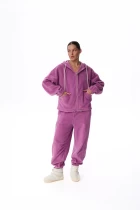 Худі на блискавці жіноче FRND FOR FRIENDS Paradox Polar Fleece ягідного кольору