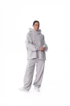 Худи женское FRND FOR FRIENDS Evelyn Polar Fleece светло-серого цвета