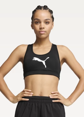 Топ спортивний жіночий PUMA 4KEEPS BRA - P - MID чорного кольору