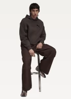 Худи мужское PUMA ESS ELEVATED CAT LOGO Hoodie Chocolate Brown