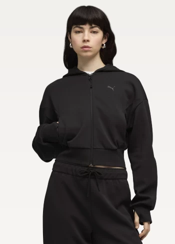 Худі жіноче PUMA PUMATECH SENSE FZ Hoodie DK чорного кольору