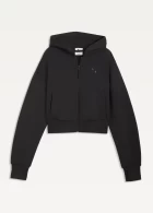 Худи женское PUMA PUMATECH SENSE FZ Hoodie DK черного цвета