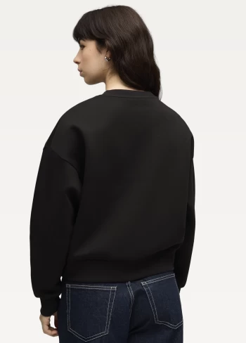 Світшот жіночий PUMA ESS ELEVATED Crew DK чорного кольору