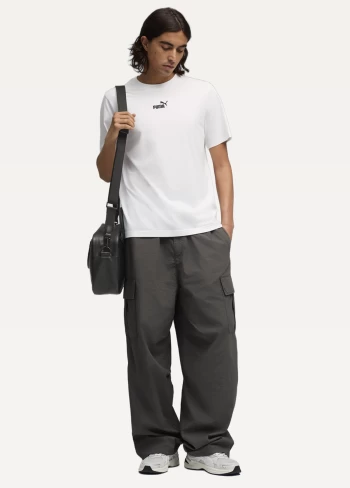 Футболка чоловіча PUMA ESS No.1 Logo Tee білого кольору