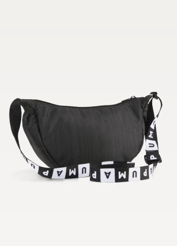 Сумка жіноча PUMA BASE Half Moon Bag B&W чорного кольору