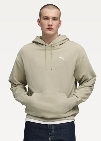 Худі чоловіче PUMA WARDROBE ESS Relaxed Hoodie Pebble Gray