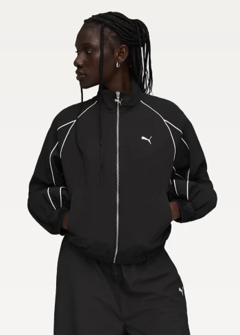 Вітровка жіноча PUMA T7 Balloon Sleeve Jacket WV чорного кольору