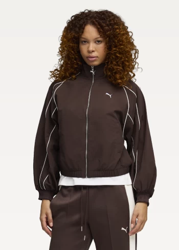 Вітровка жіноча PUMA T7 Balloon Sleeve Jacket WV Chocolate Brown