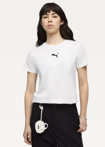 Футболка жіноча PUMA ESS ELEVATED Comfort Tee білого кольору