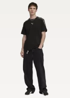 Футболка мужская PUMA ESS TAPE Tee Black черного цвета