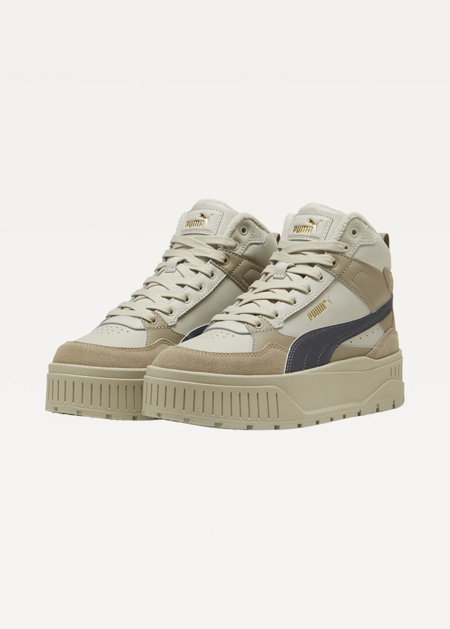 Ботинки женские Puma Karmen II Idol Mid WTR бежевого цвета