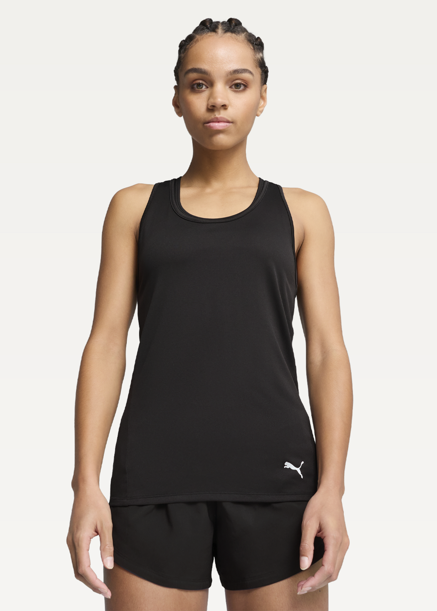 Майка жіноча PUMA TAD ESSENTIAL Racerback Tank чорного кольору