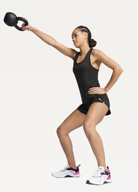 Майка жіноча PUMA TAD ESSENTIAL Racerback Tank чорного кольору