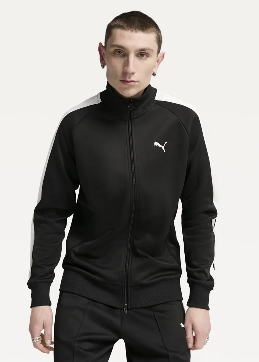 Олімпійка чоловіча PUMA T7 ALWAYS ON Track Jacket чорного кольору, фото 1