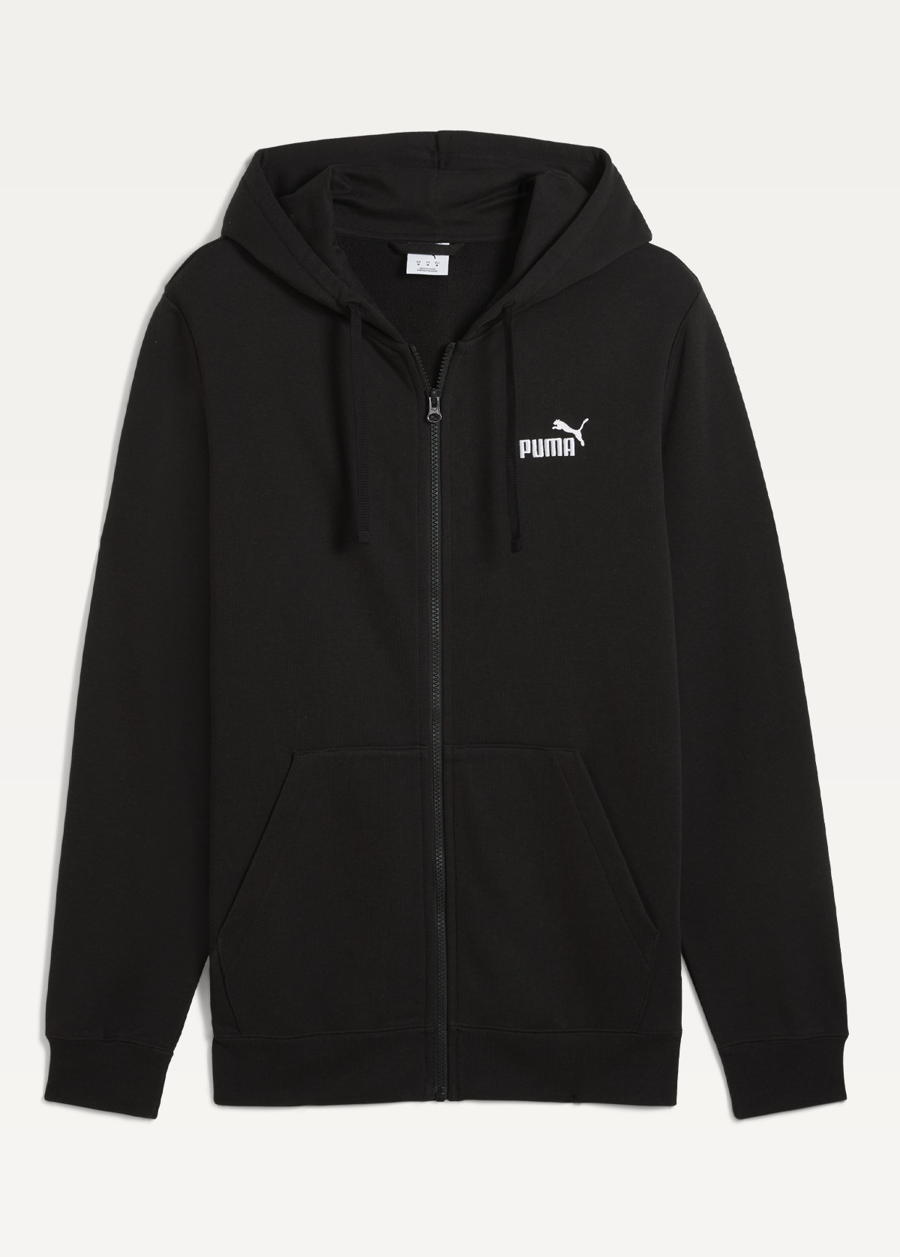 Худі чоловіче PUMA ESS Full-Zip Hoodie чорного кольору