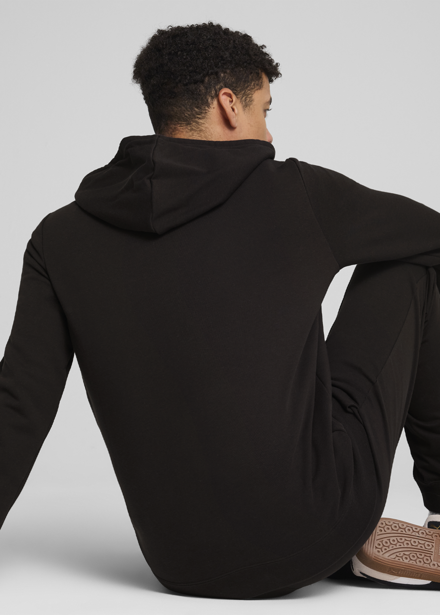 Худі чоловіче PUMA ESS Full-Zip Hoodie чорного кольору