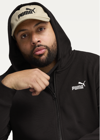 Худі чоловіче PUMA ESS Full-Zip Hoodie чорного кольору