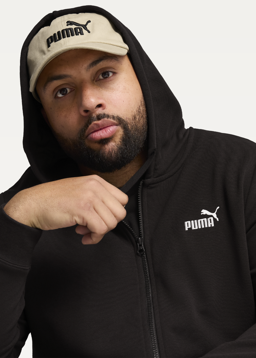 Худі чоловіче PUMA ESS Full-Zip Hoodie чорного кольору