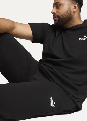 Штани спортивні чоловічі PUMA ESS No. 1 Logo Jersey Pants з манжетами чорного кольору