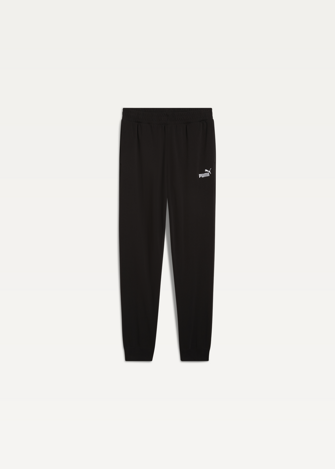 Штани спортивні чоловічі PUMA ESS No. 1 Logo Jersey Pants з манжетами чорного кольору