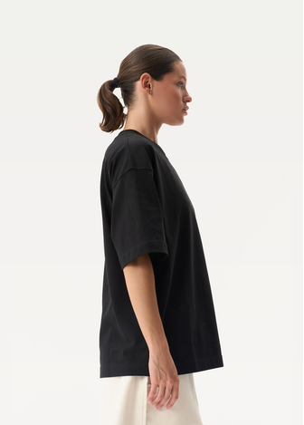 Футболка FRND FOR FRIENDS Long Black женская черного цвета