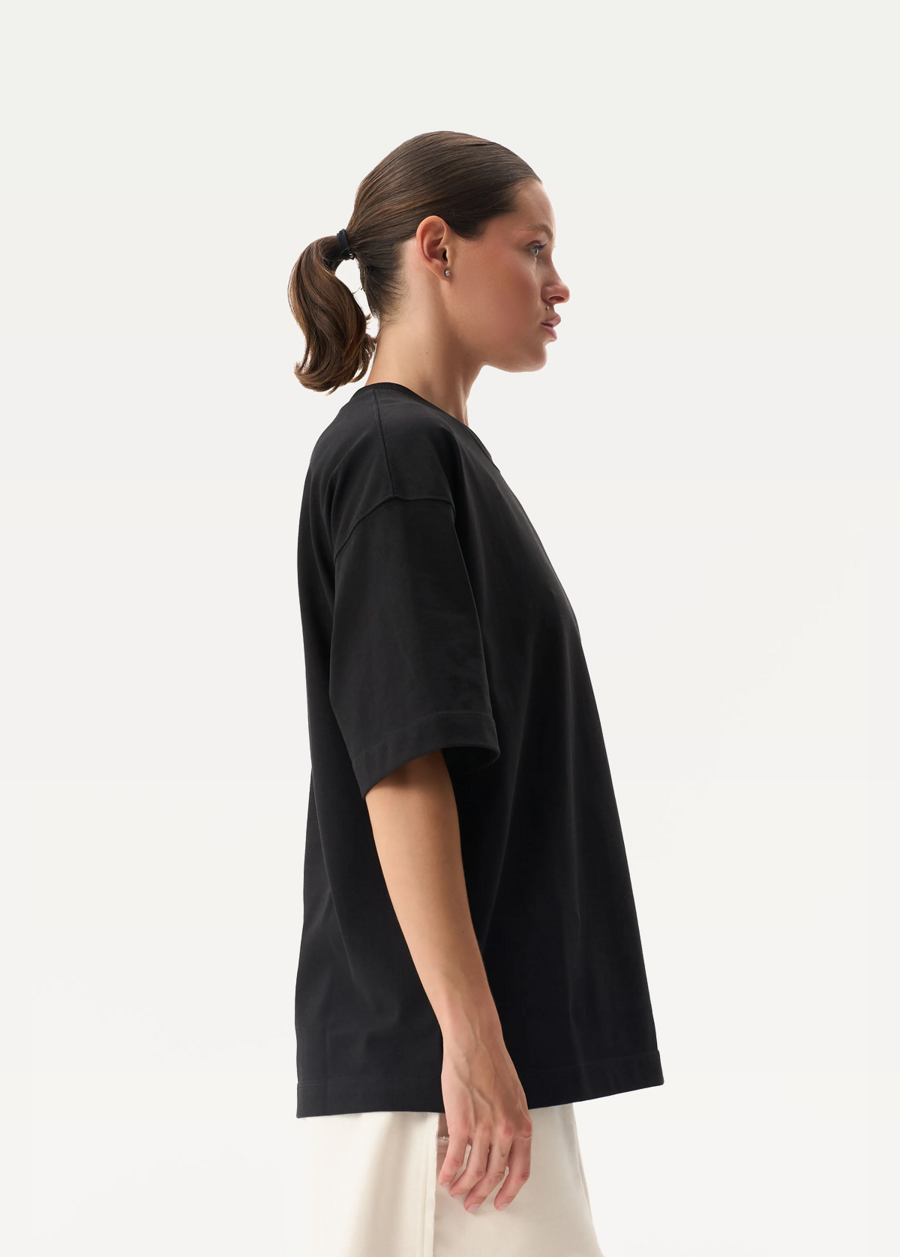 Футболка FRND FOR FRIENDS Long жіноча чорного кольору