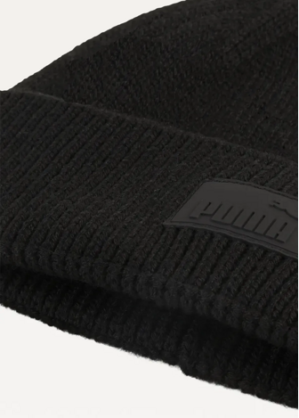 Шапка PUMA ESS ELEVATED Low Crown Unisex Beanie черного цвета