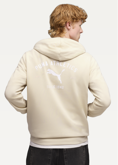 Худі чоловіче PUMA CLASS Graphic Hoodie Alpine Snow