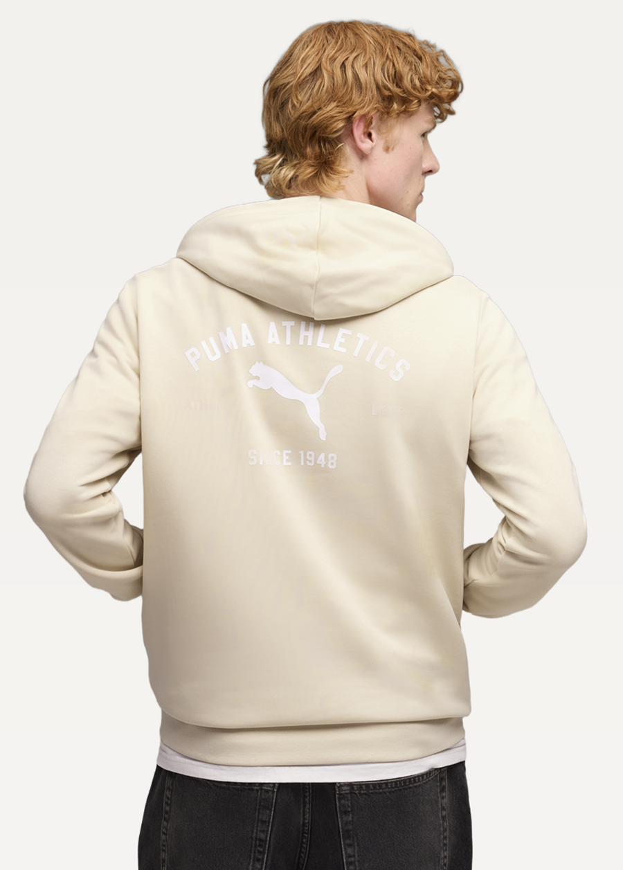 Худи мужское PUMA CLASS Graphic Hoodie Alpine Snow