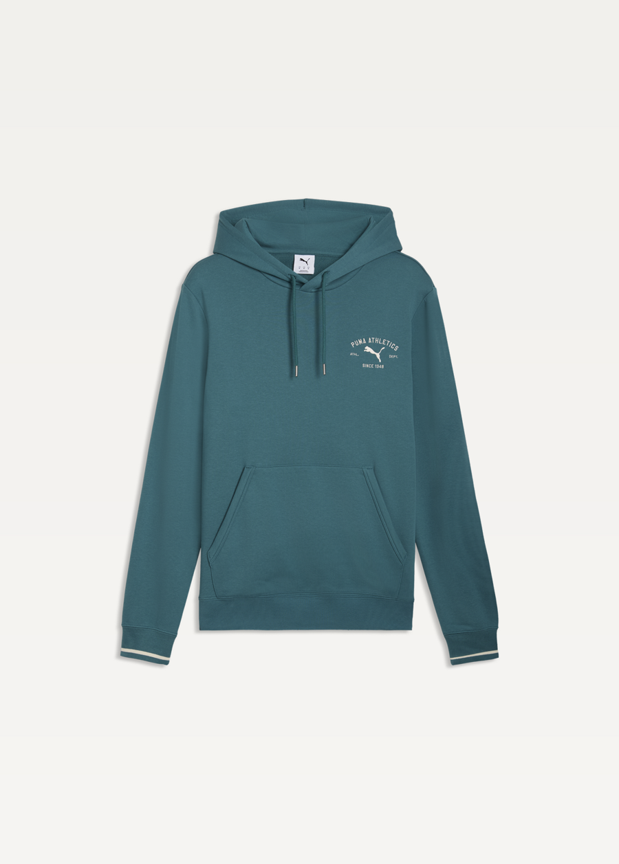 Худи мужское PUMA CLASS Graphic Hoodie Emerald Ice