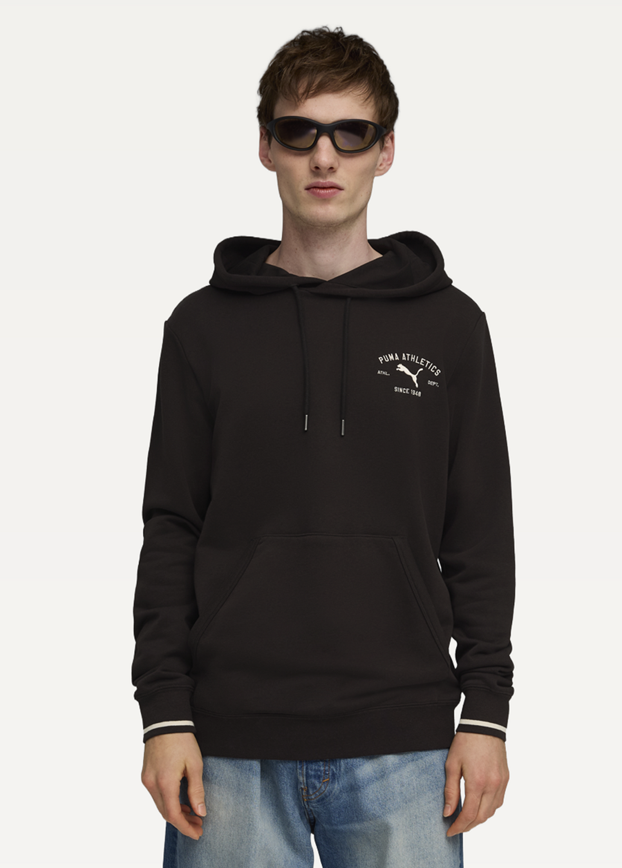 Худі чоловіче PUMA CLASS Graphic Hoodie чорного кольору