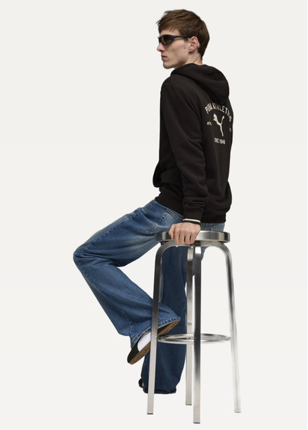 Худі чоловіче PUMA CLASS Graphic Hoodie чорного кольору