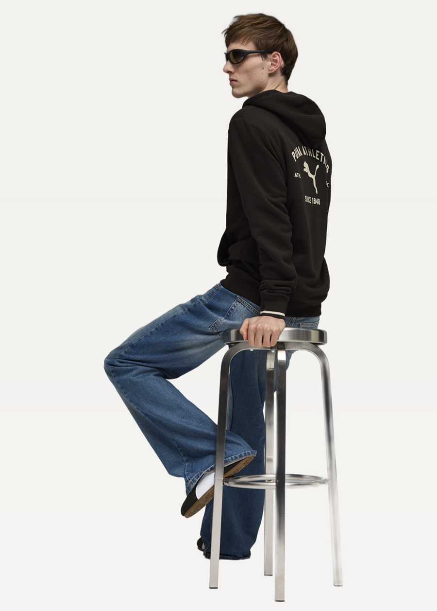 Худі чоловіче PUMA CLASS Graphic Hoodie чорного кольору