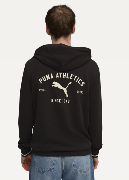 Худі чоловіче PUMA CLASS Graphic Hoodie чорного кольору