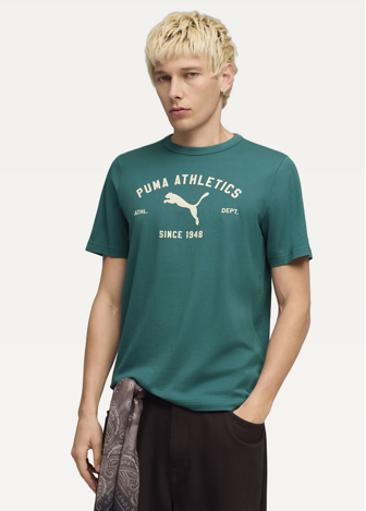 Футболка мужская PUMA CLASS Graphic Tee Emerald Ice