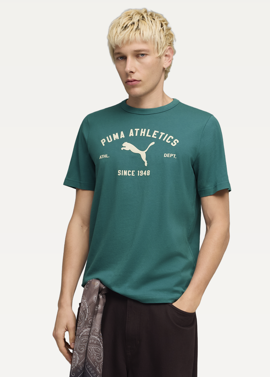 Футболка мужская PUMA CLASS Graphic Tee Emerald Ice