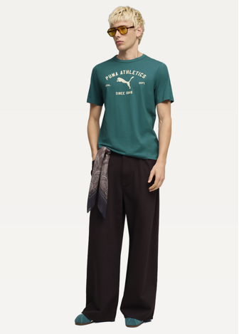 Футболка мужская PUMA CLASS Graphic Tee Emerald Ice