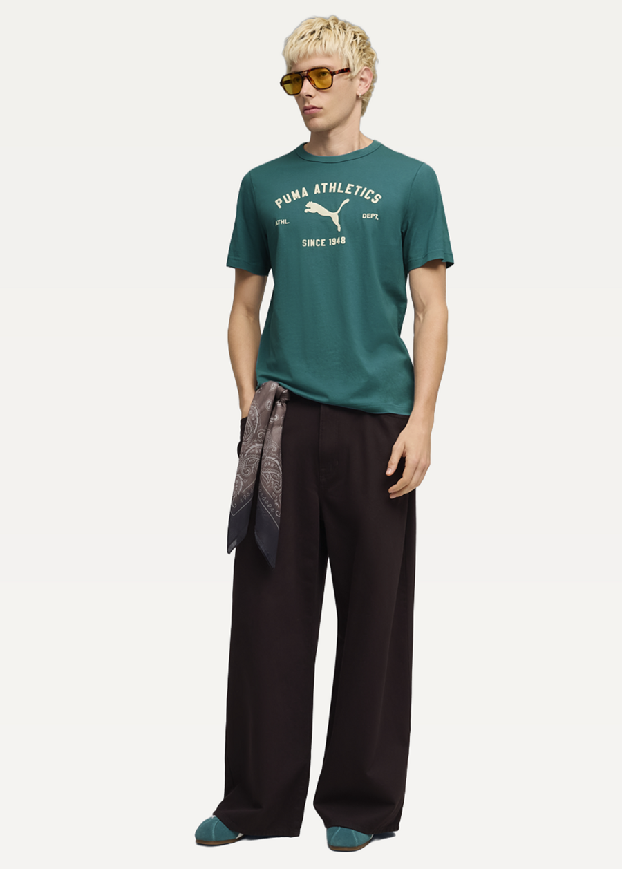 Футболка мужская PUMA CLASS Graphic Tee Emerald Ice